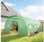 Outsunny Foliengew&auml;chshaus begehbares Polytunnel Gew&auml;chshaus mit 8 Fenster