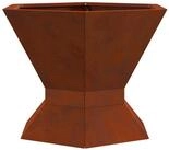 vidaXL Feuerstelle Feuerschale Rostig 50 x 50 x 40 cm Wetterfeststahl, (1-St)