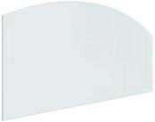 vidaXL Bodenplatte Feuerstelle Glasplatte Transparent 120 x 60 cm Glas, (1-St)