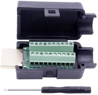 TRU COMPONENTS HDMI Einbaustecker mit Geh&auml;use T1904C104 Audio- & Video-Adapter