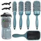 LuxusKollektion Haarb&uuml;rsten-Set Haar-Rundb&uuml;rste Set F&ouml;hnen Gl&auml;tten Salon...