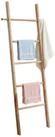 relaxdays Handtuchleiter Walnussholz 5 Sprosse
