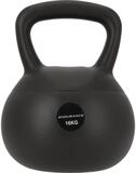 ENDURANCE Kettlebell Kugelhantel Silicone schwarz 16kg - 1 St&uuml;ck