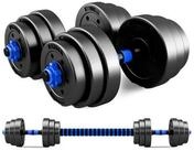 BCBIG Hantel-Set Verstellbare Kurzhanteln Schwarz 2er Set 15kg - Fitness...