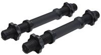 GORILLA SPORTS Kurzhantelstange Kurzhantelstangen 2er Set 35 cm mit Sternverschluss,
