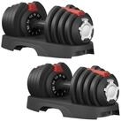 SONGMICS Hantel-Set SONGMICS Kurzhanteln 2er set, verstellbar, 11-in-1, 1,5 kg...