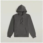 G-STAR Hoodie Modern washed hdd sw ls mit Rippb&uuml;ndchen, Baumwoll-Qualit&auml;t schwarz S