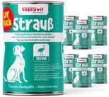 Supravit Nassfutter f&uuml;r Hunde 6 x 820g Dosen - Schmackhaftes Hundefutter nass