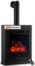 KAMINIO Elektrokamin KALLE, Elektrischer Kamin mit 3D-Flammeneffekt, Heizung...