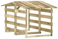 vidaXL Pergola Pergolen mit Dach 2 Stk. 100x90x100 cm Kiefernholz Impr&auml;gniert,