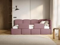 Selsey Kinderbett CLOUDY, Matratze, 2x Rausfallschutz, Bettkasten,...