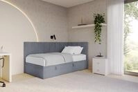 ALTDECOR Jugendbett LOVY (Jugendbett mit Bettkasten und Lattenrost, Polsterbett...