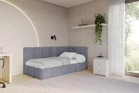 ALTDECOR Jugendbett LIVY (Jugendbett mit Bettkasten und Lattenrost, Polsterbett...