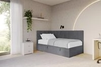 ALTDECOR Jugendbett LOVY (Jugendbett mit Bettkasten und Lattenrost, Polsterbett...