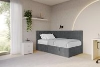 ALTDECOR Jugendbett LOVY (Jugendbett mit Bettkasten und Lattenrost, Polsterbett...