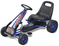 vidaXL Tretfahrzeug Pedal Go-Kart mit verstellbarem Sitz Blau
