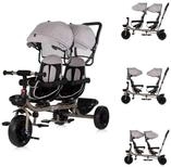 Chipolino Dreirad Geschwisterdreirad Tricycle Hip Hop, zwei Kinder, bis 40 kg,...
