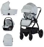 Chipolino Kombi-Kinderwagen Kombikinderwagen 3in1 Prestige, Babywanne Rucksack...
