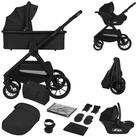 lionelo Kombi-Kinderwagen LAYLA 3IN1, (Set), 3D-Panoramabel&uuml;ftung/ XXL-Sitz/