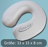 K&Uuml;NSEM&Uuml;LLER Reisekissen VitaLife Nackenh&ouml;rnchen viscoelastischer Kern, 1-tlg.
