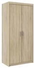 Masseno Dreht&uuml;renschrank ELENORA 89,7 cm Kleiderschrank 2 T&uuml;ren Eiche Sonoma
