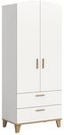 xonox.home Kleiderschrank in wei&szlig; B/H/T: 81x198x51 cm