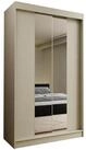 Masseno Schwebet&uuml;renschrank LUCENZA 120 cm Kleiderschrank mit Spiegel 2 T&uuml;ren