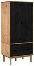 vidaXL Kleiderschrank Kleiderschrank mit Schubladen OTTA Schwarz 76,5 x 53 x...