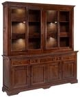 Massivmoebel24 Buffet OXFORD (Buffet Akazie 204x50x220 nougat lackiert OXFORD...