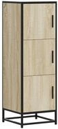 vidaXL Highboard Highboard Sonoma-Eiche 35,5x35x106,5 cm Holzwerkstoff Metall...