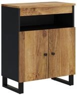 vidaXL Sideboard Sideboard mit 2 T&uuml;ren 60x33x75 cm Massivholz (1 St)