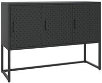 vidaXL Sideboard Sideboard Schwarz 105x35x75 cm Stahl (1 St)