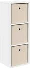 vidaXL Kommode 30,5 x 27 x 84,5 cm Sideboard mit Schubladen Wei&szlig; 30,5x27x84,5...