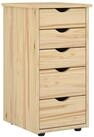 vidaXL Rollcontainer 34 x 39 x 61,5 cm Rollschrank Rollcontainer Schreibtisch...