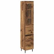vidaXL Highboard Highboard Altholz 34,5 x 34 x 180 cm Holzwerkstoff (1 St)