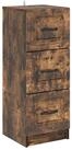 vidaXL Schranksystem Schubladenschrank Ger&auml;ucherte Eiche 33 x 34,5 x 87 cm...