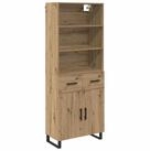 vidaXL Highboard Highboard 2 Stk. Artisan-Eiche 69,5 x 34 x 180 cm (2 St)