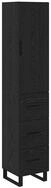 vidaXL Highboard Highboard Schwarz Eichen-Optik 34,5 x 34 x 180 cm...