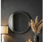 FINEBUY Wandspiegel Wandspiegel rund 60cm Dekospiegel Flurspiegel Wohnspiegel
