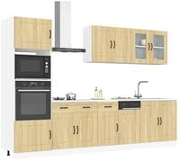 vidaXL Schrankmodule 7-tlg. K&uuml;chenschrank-Set Kalmar Sonoma-Eiche Holzwerkstoff