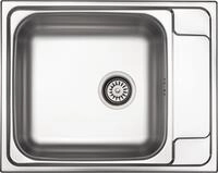 Deante Edelstahlsp&uuml;le Einbausp&uuml;lbecken Chrom eckig 63 cm Edelstahl mit