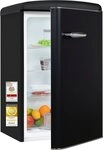 exquisit K&uuml;hlschrank RKS120-V-H-160C mattschwarz, 89,5 cm hoch, 54,5 cm breit,