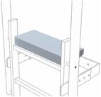 Zarges T-Gleiter ZARGES Austiegstritt 200 mm tief Stahl verzinkt
