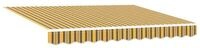 vidaXL Markise Markisenersatzstoff Orange und Schwarz 280 x 195 cm Polyester...