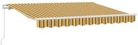 vidaXL Markise Ausziehbare Markise Gelb 300 x 200 cm Stoff (1-St)