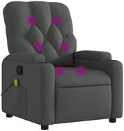 vidaXL Sessel Massage-Relaxsessel, Stoff, Dunkelgrau (1-St)