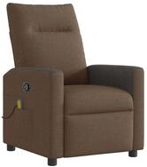 vidaXL Sessel Massagesessel Braun Stoff (1-St)