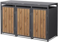 ML-DESIGN M&uuml;lltonnenbox M&uuml;llbox aus Stahl wetterfeste M&uuml;lltonnen Verkleidung