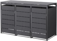 ML-DESIGN M&uuml;lltonnenbox M&uuml;llbox aus Stahl wetterfeste M&uuml;lltonnen Verkleidung