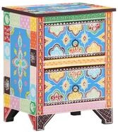 vidaXL Nachttisch Nachttisch Handbemalt 40x30x50 cm Massivholz